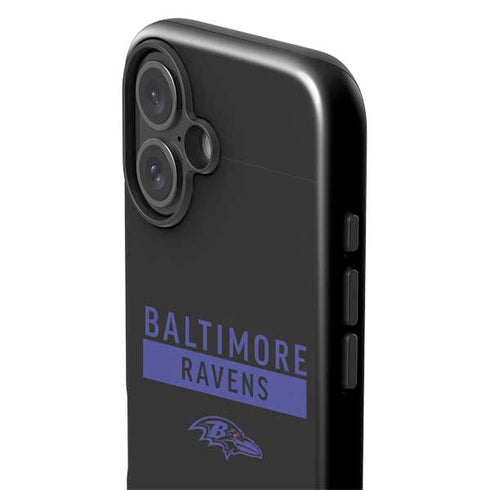 NFL Baltimore Ravens Black Performance Series iPhone 16 Plus Impact Case